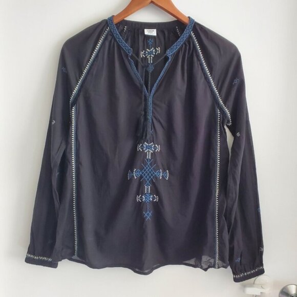 Aritzia Sunday Best Black Annalise Boho Blouse Size XS - Picture 4 of 12